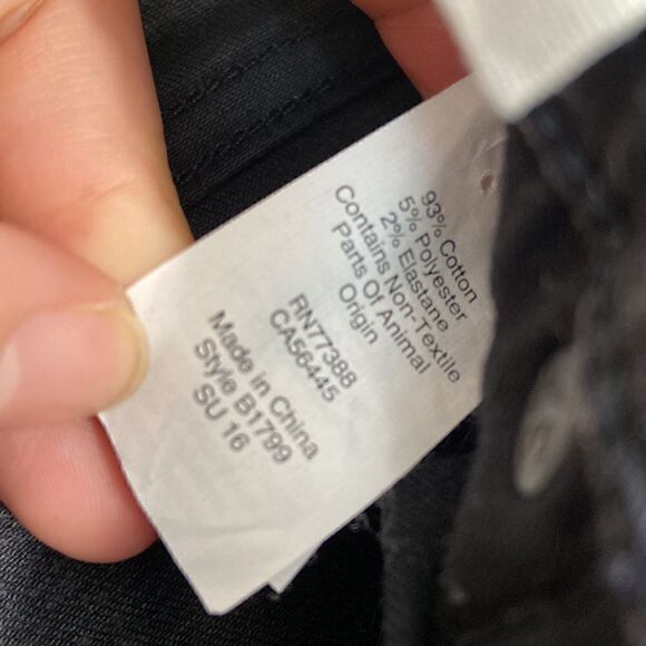 Madewell Skinny Skinny Off Black 8” Low Rise Size 25 - Picture 5 of 7